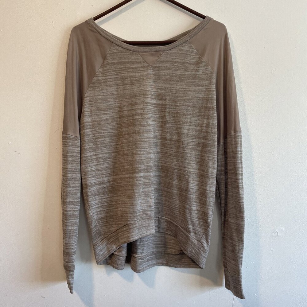Guess Crewneck Shirt Womens Brown Size Large